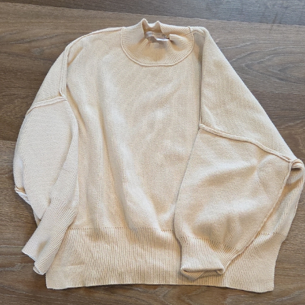 Altar'd State Cream Knit Pullover